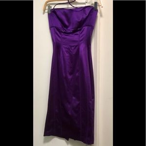 BEBE Mini Dress-Purple-Form-Fitting X-Sml
